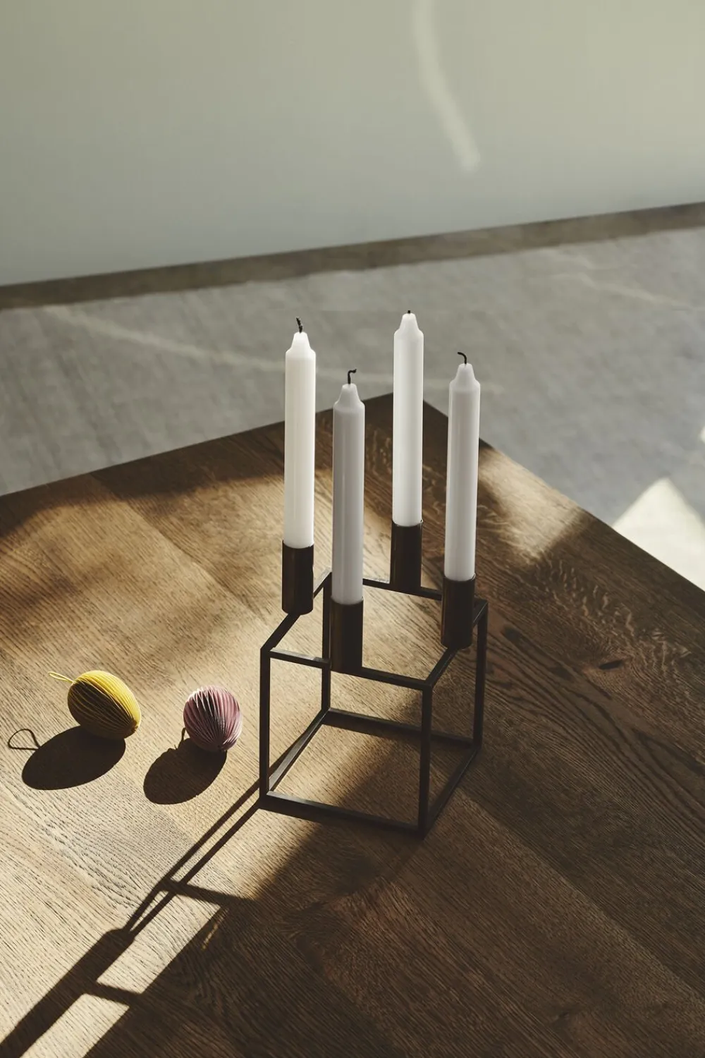 Audo Copenhagen Adventsstager<Kubus 4, Candle Holder, Black