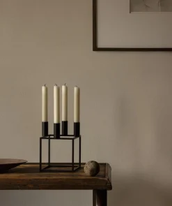 Audo Copenhagen Adventsstager<Kubus 4, Candle Holder, Black