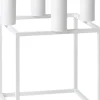 Audo Copenhagen Lys & Lysestager|Adventsstager<Kubus 4, Candle Holder, White