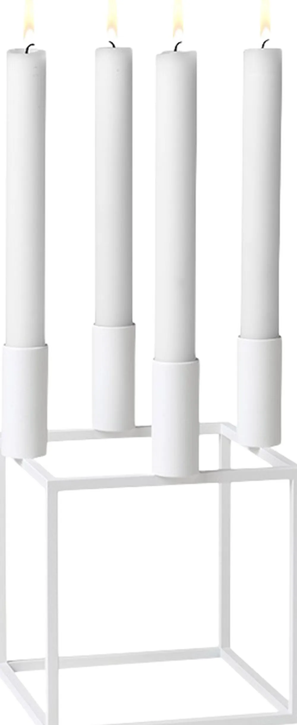 Audo Copenhagen Lys & Lysestager|Adventsstager<Kubus 4, Candle Holder, White