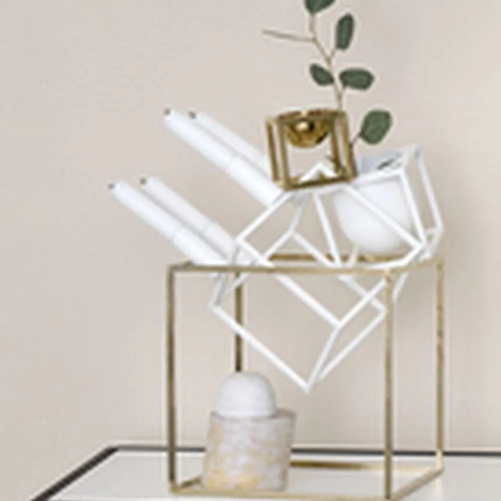 Audo Copenhagen Lys & Lysestager|Adventsstager<Kubus 4, Candle Holder, White
