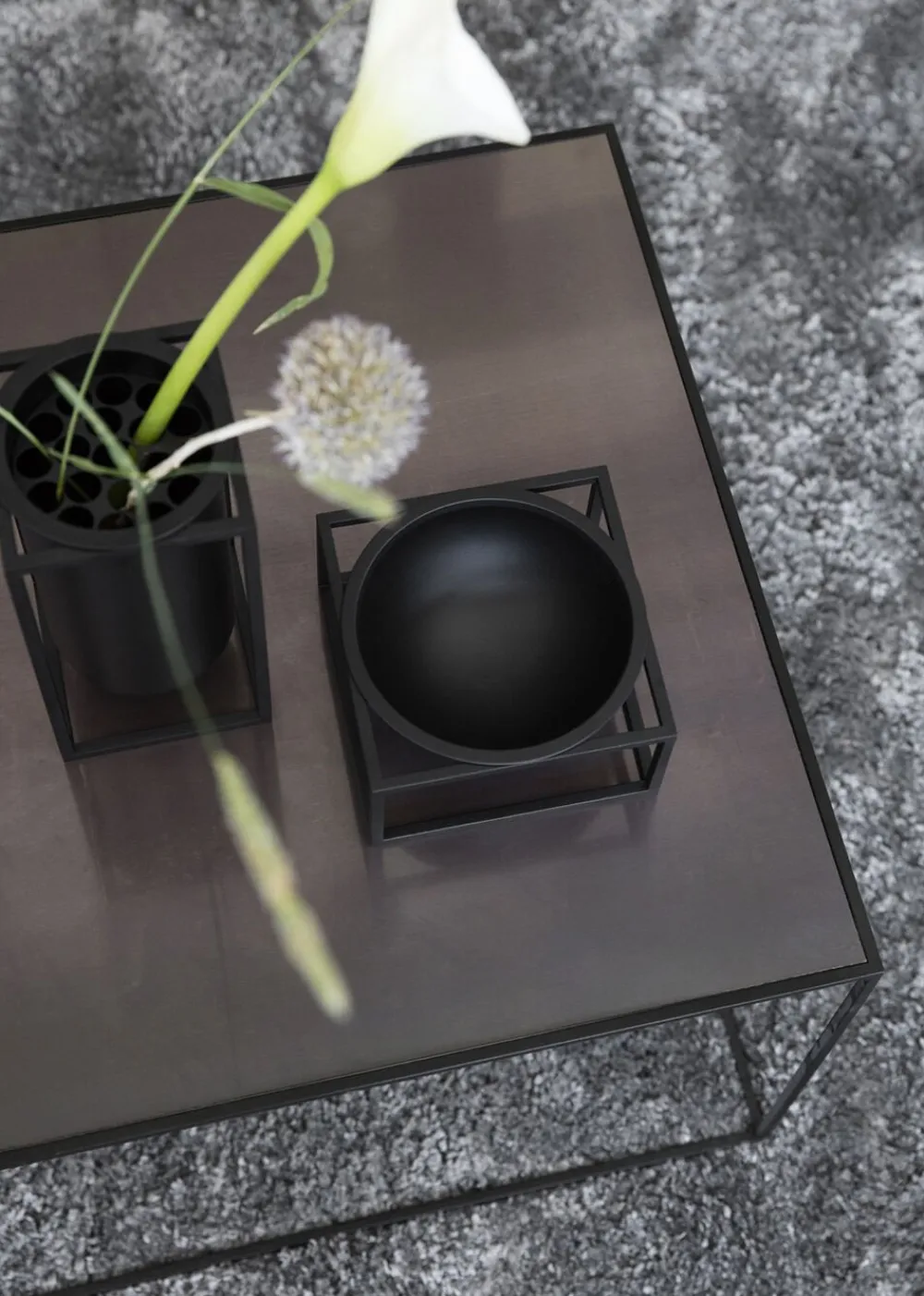 Audo Copenhagen Vaser & Urtepotteskjulere|Møbler<Kubus Bowl centerpiece, Large, Blac