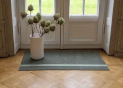 Tica Copenhagen Gulvtæpper<Løber, 67x120 cm, stripe vertical lysgrøn/støvet grøn