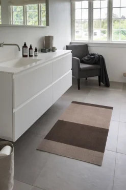 Tica Copenhagen Gulvtæpper<Løber, 67x120 cm, stripes-horizon sand/brun
