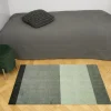 Tica Copenhagen Gulvtæpper<Løber, 67x120 cm, stripes-horizon lys/støvet og mørkegrøn