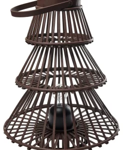 Sincere Elektriske Julelys<LED LANTERN/BROWN, Lantern 40x52 CM
