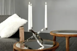 Uyuni Lys & Lysestager|Elektriske Julelys<LED Taper Candle - twin pack - Nordic White - 2,3 x 25 cm