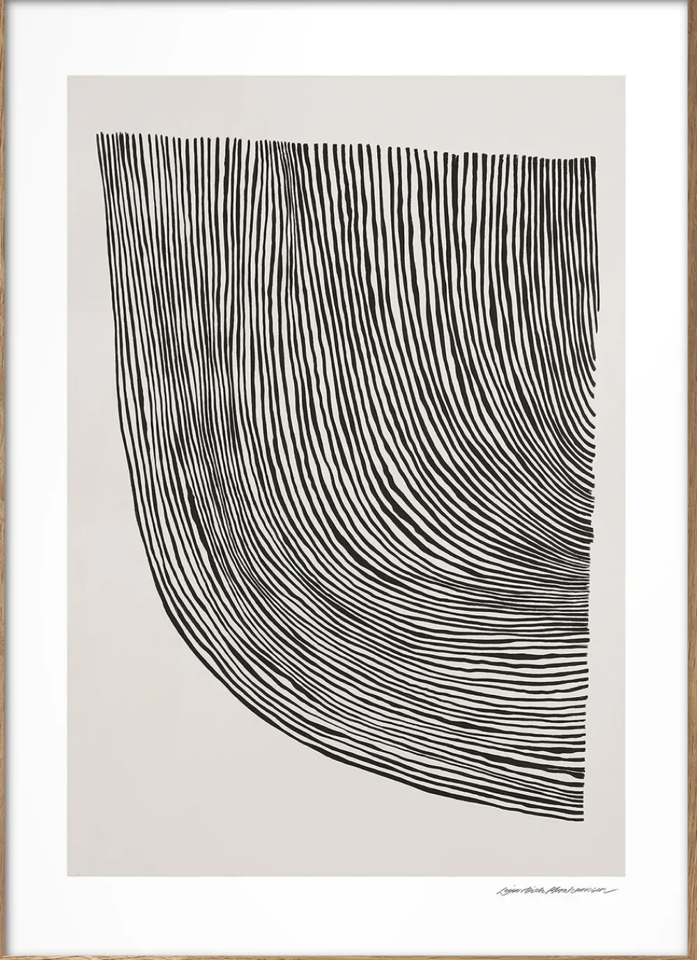 The Poster Club Plakater & Rammer<Leise Dich Abrahamsen - Curves Flerfarvet