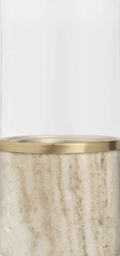 Uyuni Lanterner<Marble lantern, Beige, 8x17,1 cm