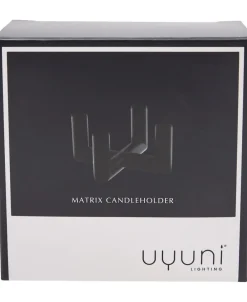 Uyuni Adventsstager<MATRIX Candle Holder - 4'arm Mini Taper - Matte Black - 7,5