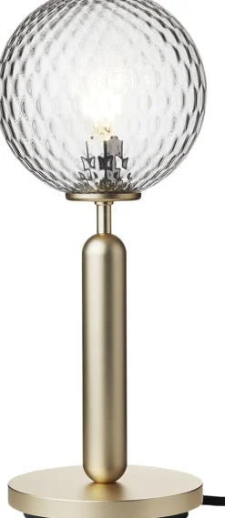 Nuura Bordlamper<Miira Table, brass / optic clear