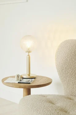 Nuura Bordlamper<Miira Table, brass / optic clear