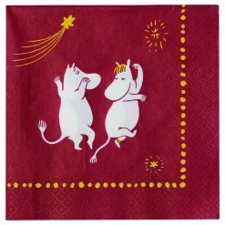 Moomin Arabia Juleservietter<33cm papirservietter Festlige Øjeblikke