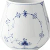 Royal Copenhagen Vaser & Urtepotteskjulere<Musselmalet Riflet 15 cm. vase - mellem