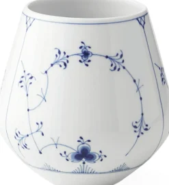 Royal Copenhagen Vaser & Urtepotteskjulere<Musselmalet Riflet 15 cm. vase - mellem