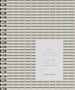 Notem Bøger|Kontorartikler<NELA Wirebound Spiral Notebook - Medium, grøn