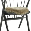 NATURES Collection Skind<New Zealand Sheepskin, Seat Cover, Long-Wool, Round 34cm