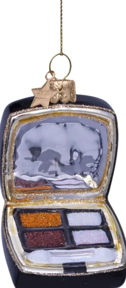 Vondels Juletræspynt<Ornament glass eyeshadow palette H7. 5cm
