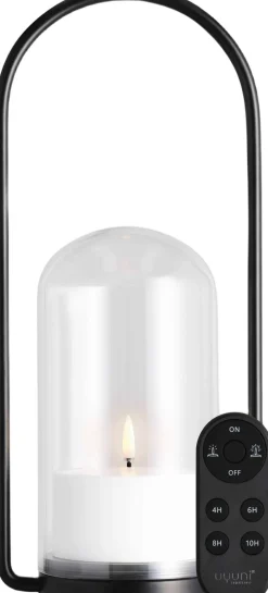 Uyuni Trådløse Lamper<Outdoor Lantern set with glass dome, handle, candle 84005, r