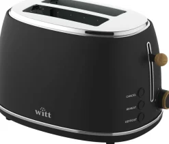 Witt Køkkenmaskiner<Premium brødrister, 2 skiver Wood black