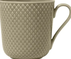 Lyngby Porcelæn Kopper & Krus<Rhombe Earth Krus med hank 39 cl clay