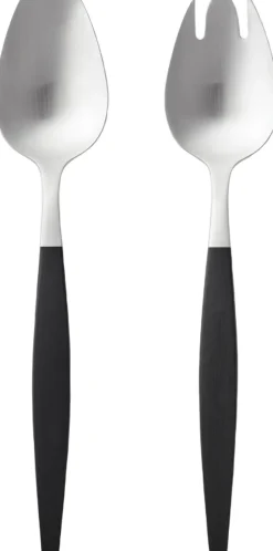 Gense Bestik<Salatbestik Focus de Luxe 26,8 cm Sort/Mat stål