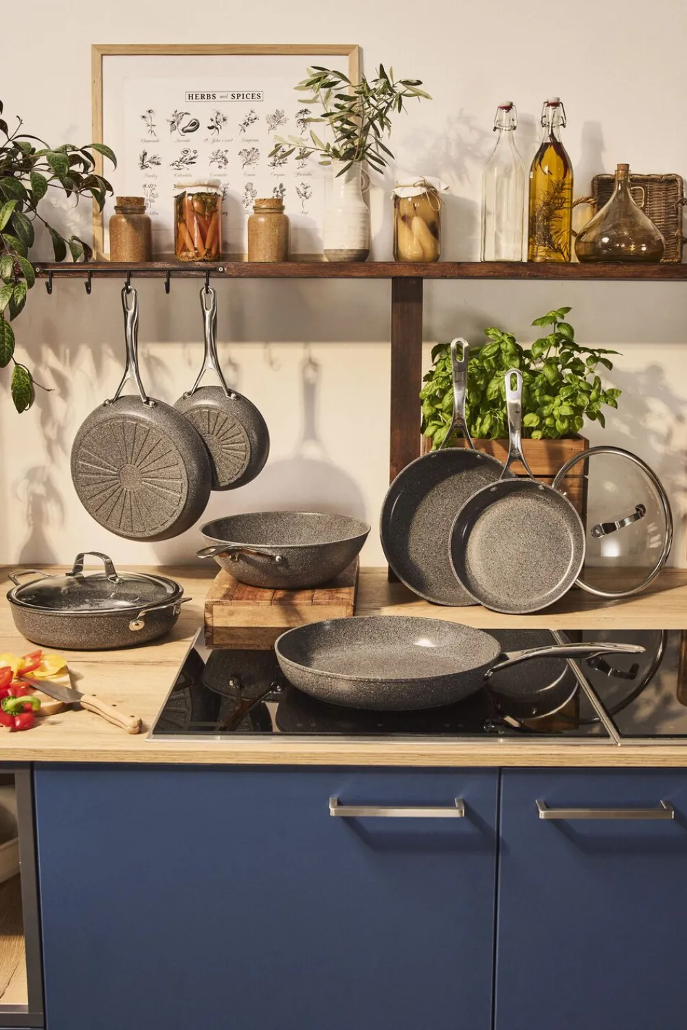 Ballarini Gryder & Pander<Salina Ceramic Sautepande Med låg, 28 cm, Aluminium, Titaniu