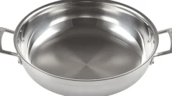 Le Creuset Gryder & Pander<Sautergryde m/ låg 3-ply rustfrit stål