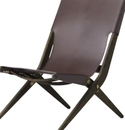 Audo Copenhagen Møbler<Saxe chair - Brunolieret eg / Brun læder