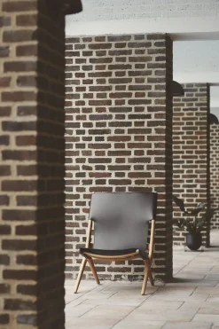 Audo Copenhagen Møbler<Saxe Chair - Olieret eg / Sort læder