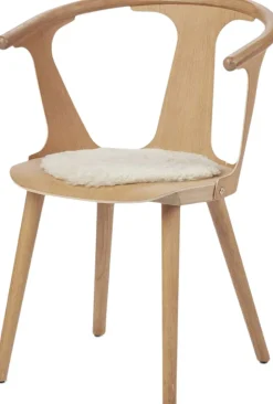 NATURES Collection Skind<Seat Cover, Short-Wool Curly New Zealand Sheepskin, Round Ø34 cm Moon