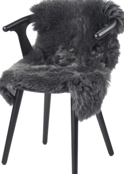 NATURES Collection Skind<Sheepskin, Long-wool Steel