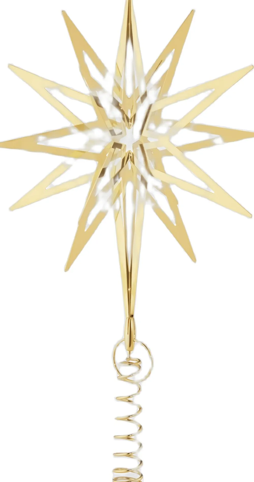 Georg Jensen Juletræspynt<TOP STAR 2025 MEDIUM 18 KT GOLD PLATED