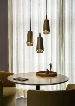 Audo Copenhagen Pendler<Umanoff, Pendant, Brass, Walnut