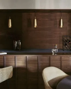 Audo Copenhagen Pendler<Umanoff, Pendant, Brass, Walnut