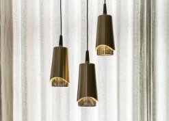 Audo Copenhagen Pendler<Umanoff, Pendant, Brass, Walnut
