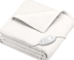 Beurer Elektronik<Varmeplaid i hvid 180 cm x 130 cm HD 75