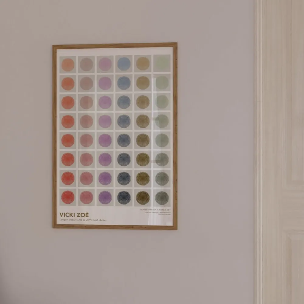 Poster & Frame Plakater & Rammer<VICKI ZOÉ - Flower - In Tone Color Selection Flerfarvet