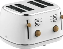 Witt Køkkenmaskiner<PREMIUM 4-SLICE TOASTER WOOD WHITE