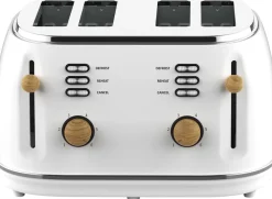 Witt Køkkenmaskiner<PREMIUM 4-SLICE TOASTER WOOD WHITE