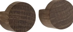 Ekta Living Knager & Knagerækker<Wood knot, Smoked, 2 pcs
