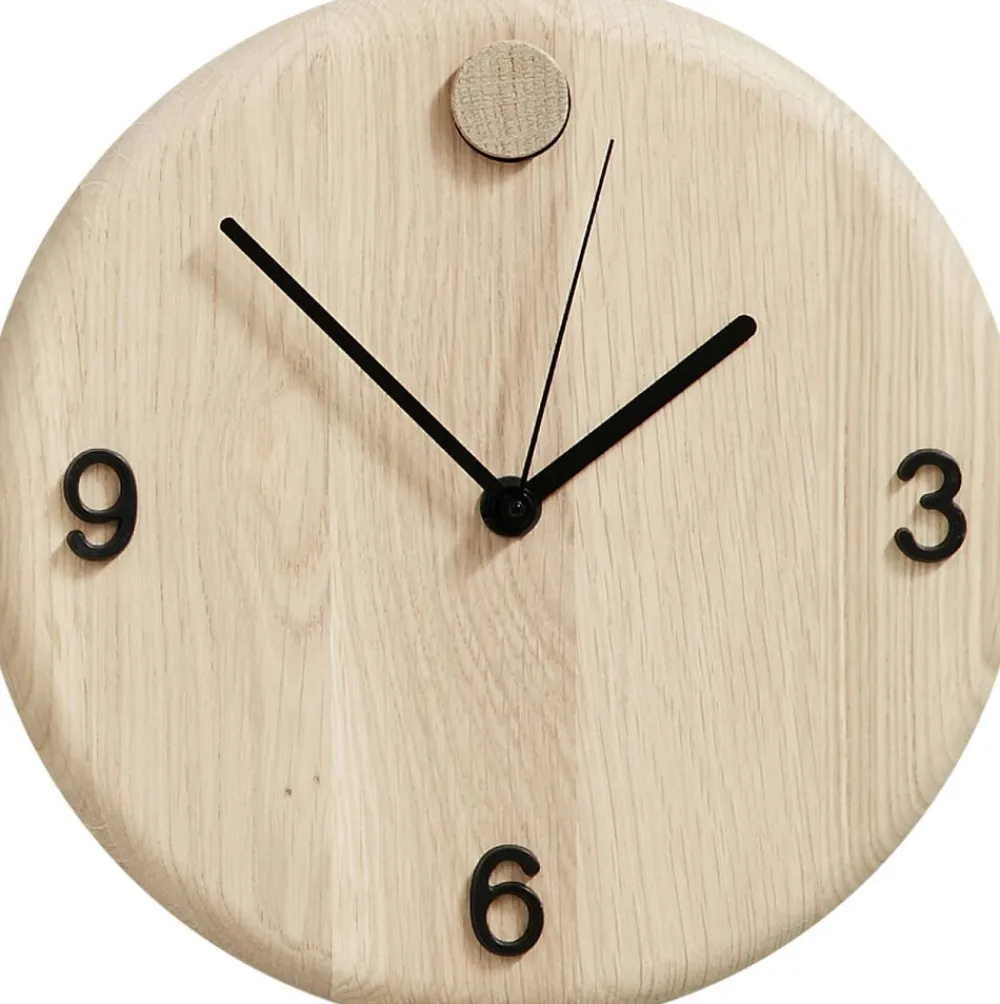 Andersen - Furniture Ure & Vejrstationer<Wood time - Ø 22 cm, Oak