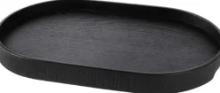 Ekta Living Opbevaring<Wood Tray, Big, Black Oak, 31x47x3,5 cm
