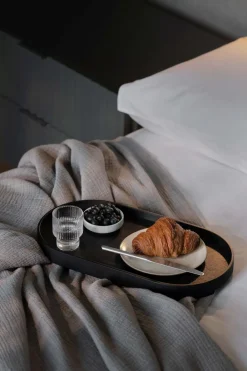 Ekta Living Opbevaring<Wood Tray, Big, Black Oak, 31x47x3,5 cm